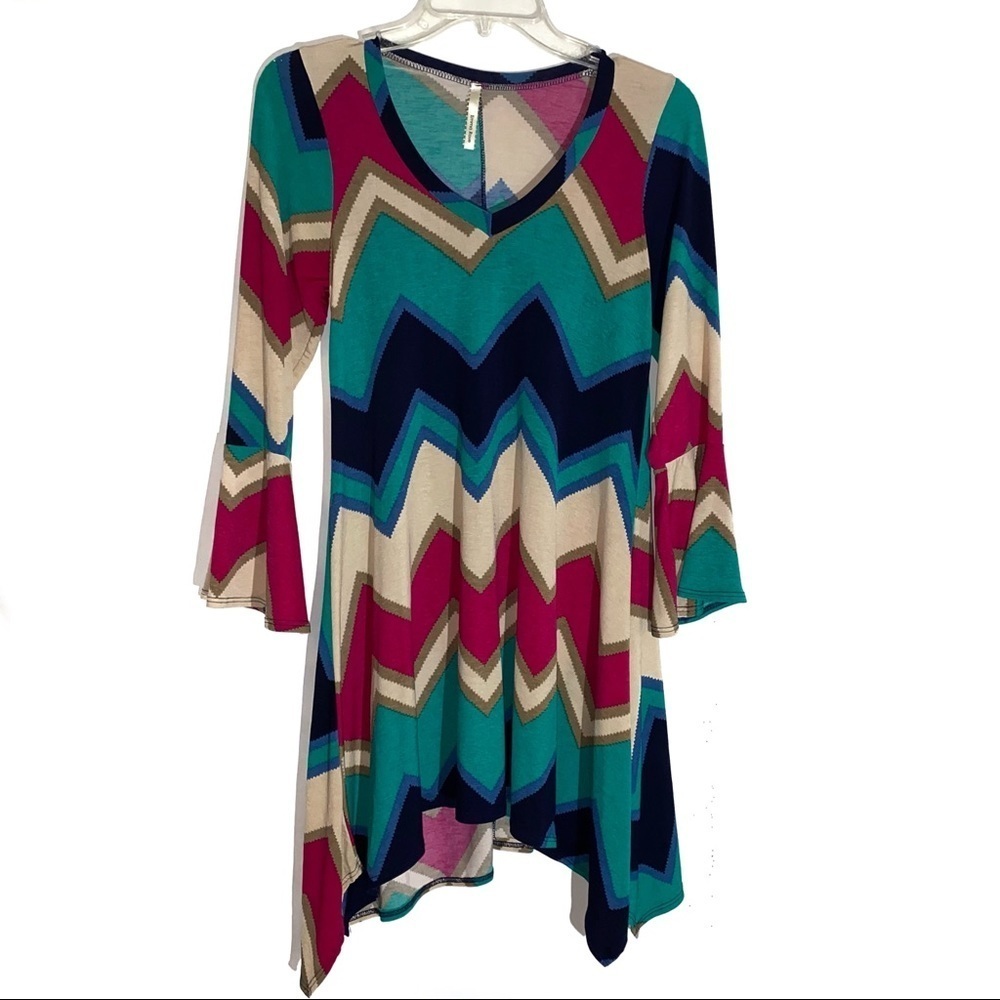 Emma Rose Chevron Tunic Size Small